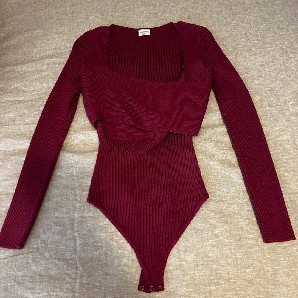 Abercrombie and Fitch wrap sweater bodysuit